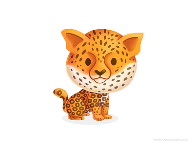 Jaguar animal cartoon character childre cute jaguar kidlitart kids mexico procreate wild