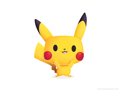 Pikachu cartoon children cute fanart illustration ilustracion kidlitart kids mexico pikachu pokemon procreate