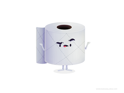 Toilet Paper cartoon cartoons character covid cute illustration ilustracion kidlitart kids mexico papel procreate roll toilet paper