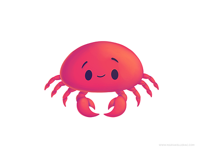 Crab cangrejo cartoon character children crab cute illustration ilustracion kidlitart kids mexico procreate