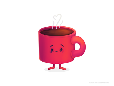 Coffee cafe cartoon character children coffee cup of coffee cute heart illustration ilustracion kidlitart kids mexico