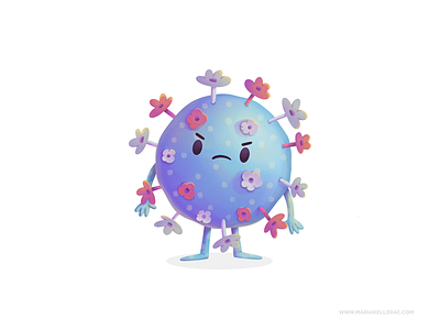 Measles cartoon character characters children cute health illustration kidlitart kids measles mexico procreate sarampion