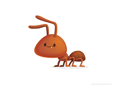Ant ant baby cartoon character children cute hormiga illustration kidlitart kids mexico procreate 蟻