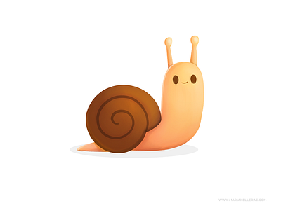 Snail baby caracol cartoon character children cute illustration kidlitart kids mexico procreate snail