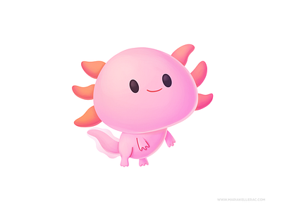 Axolotl Cute Character Designs Themes Templates And Downloadable Graphic Elements On Dribbble