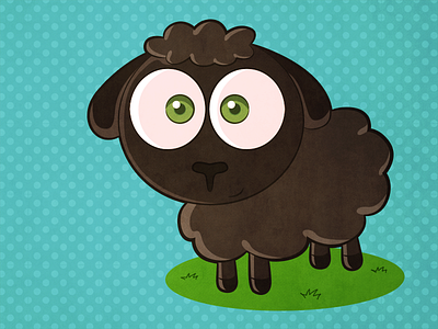 Black Sheep caricatura cartoon character illustration mexico sheep vector