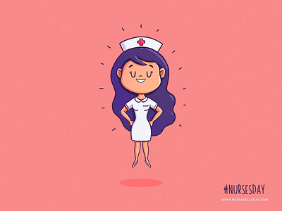 Nurse's day cartoon character covid cute enfermera healthcare illustration ilustracion kidlitart kids mexico nurse procreate thank you