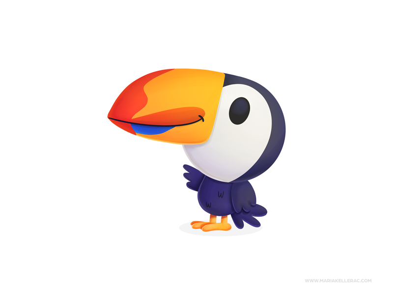 Toucan bird cartoon character children cute illustration ilustracion kidlitart kids mexico procreate toucan tucan