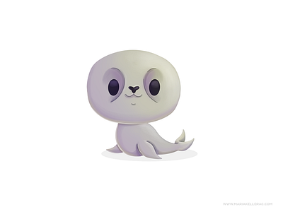 Seal cartoon character cute foca illustration ilustracion kidlitart mascot mexico procreate sealife アザラシ