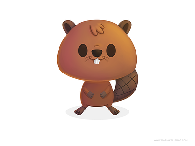 Beaver beaver cartoon castor character children cute illustration kidlitart kids mascot mexico procreate