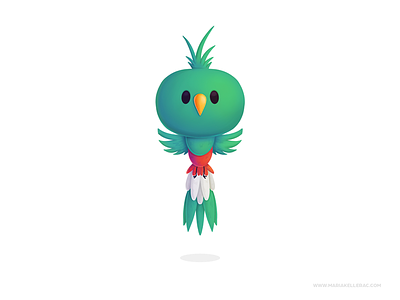 Quetzal baby bird cartoon characters children cute guatemala illustration kidlitart kids mascot mexico procreate quetzal