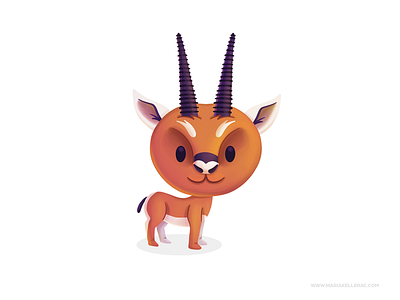 Gazelle animal cartoon character character design cute gazela gazelle illustration ilustracion kidlitart kids mexico procreate