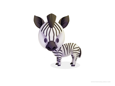 Zebra animals baby cartoon character cute illustration ilustracion kidlitart kids mascot mexico procreate wild zebra