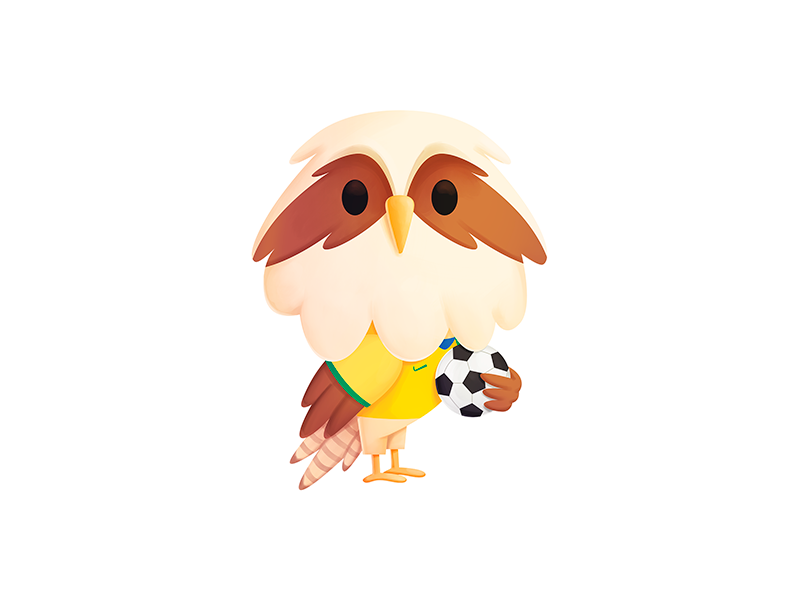 Simon - Brazil brazil character cute football futbol illustration mascot mascot design seahawk seahawk media soccer verde amarella