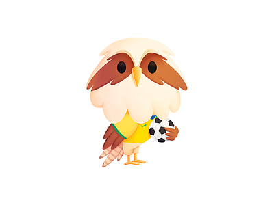 Simon - Brazil brazil character cute football futbol illustration mascot mascot design seahawk seahawk media soccer verde amarella