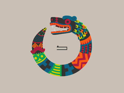 Aztec Snake loading GIF animation aztec azteca gif loading mexico serpiente snake vector