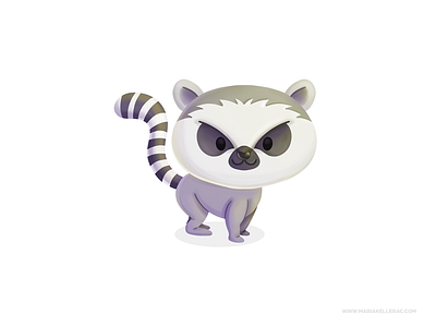 Lemur animal cartoon character character design children cute illustration kidlitart kids lemur mascot mexico procreate
