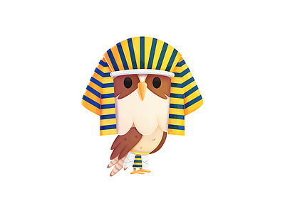 Egypt Simon character character design cute history illustration mascot media pharaoh procreate seahawk seahawk media simon