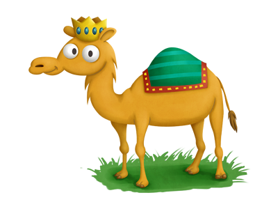 Wise man's camel art camel camello cartoon character digital mexico