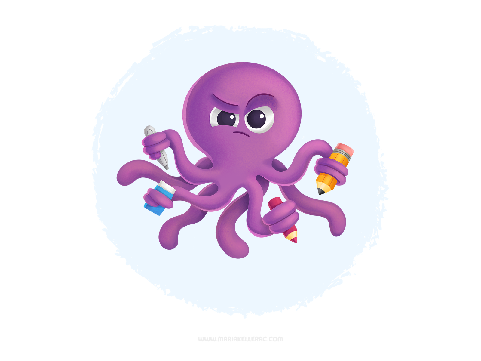 Осьминог работа. Hard working Octopus.