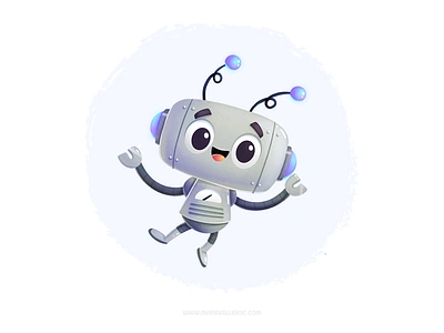 Little robot cartoon character children cute illustration ilustracion kidlitart kids mexico procreate ロボット