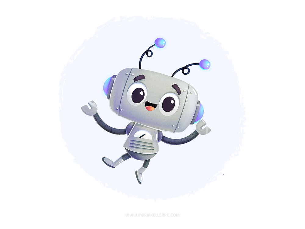 Little robot by Maria Keller on Dribbble