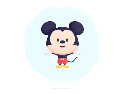 Mickey Mouse baby cartoon children cute disney fanart illustration kawaii kids mexico mickey mouse