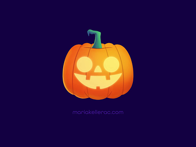 Happy Halloween animated animation cartoon character children cute halloween illusration jack o lantern kids mariakeller mexico pumpkin