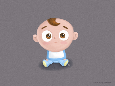Baby boy baby bebe boy cartoon character illustration mexico paint