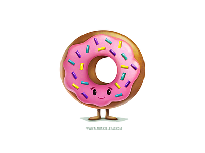 Donut cartoon character colorful donas donut mexico smile sweet