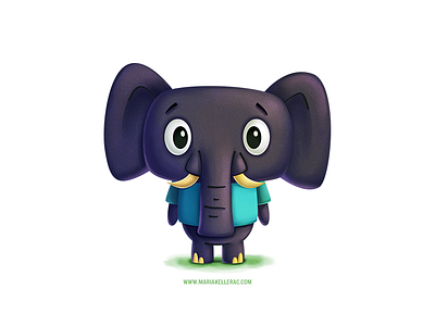 Little elephant character children elefante elephant illustration kids mexico