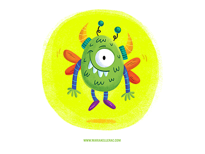 Mosco character colorful flying illustration kids mexico monster monstruo mosco personajes