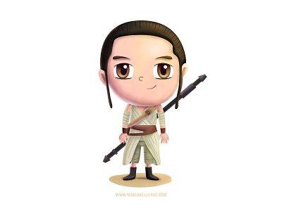Rey cartoon characters children cute kids may the 4th mexico rey star wars