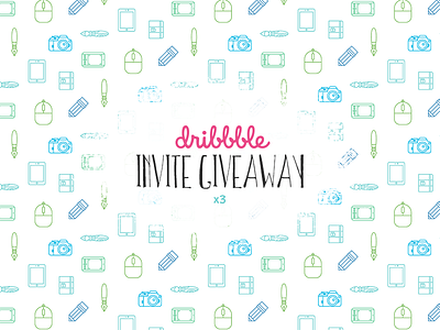 Dribbble Invite Giveaway (3) draft dribbble giveaway invitacion invitation invite mexico pattern
