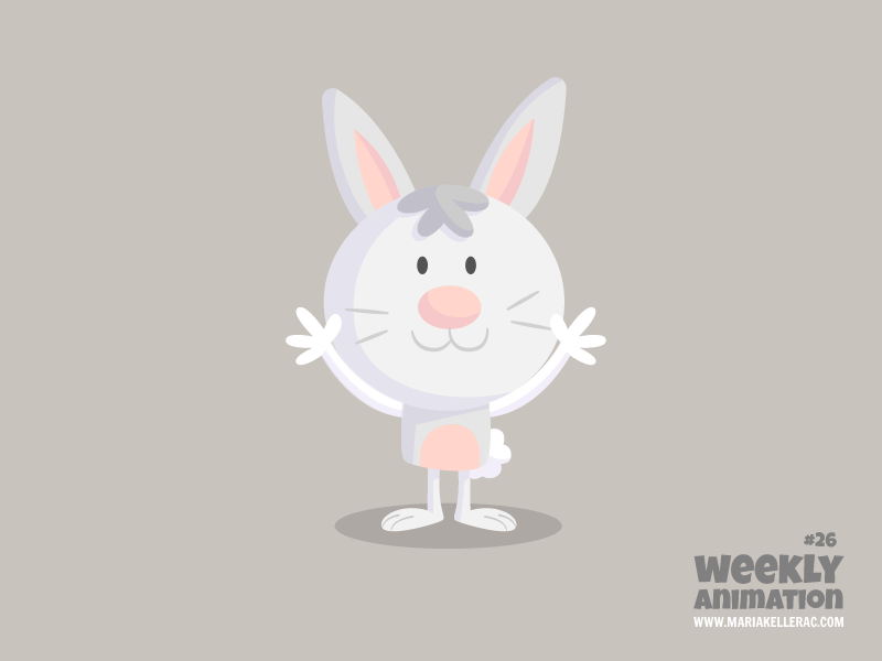 Dancing rabbit by Maria Keller on Dribbble