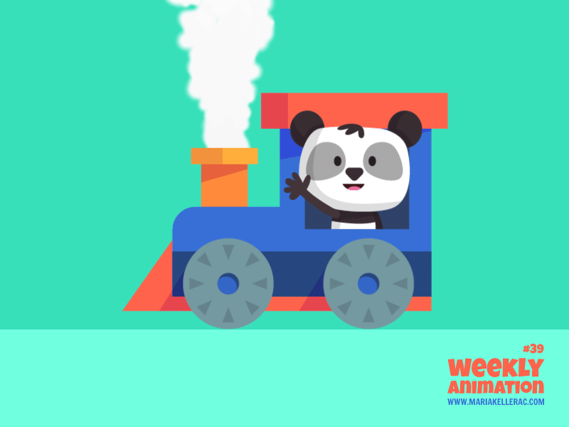 Panda Train children hello hola kids mexico panda smoke train tren