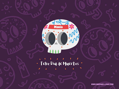 ¡Feliz Día de Muertos! calavera deadofthedead dia de muertos illustration mexico skull sugar