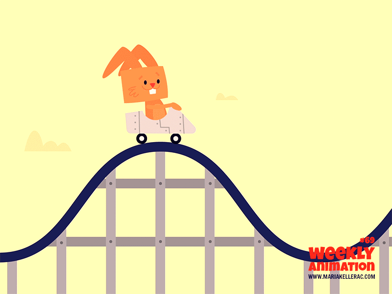 Rabbit on rollercoaster amusement animacion animation children conejo kids mexico montana park rabbit rollercoaster rusa