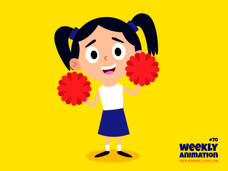 Cheerleader by Maria Keller on Dribbble