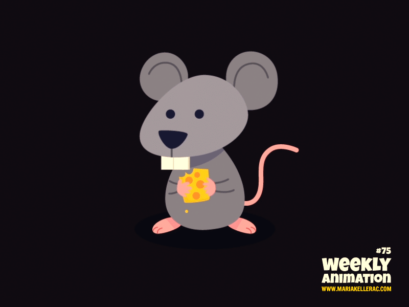 Rat animacion animation cheese children cute eating kids mexico queso rat rata