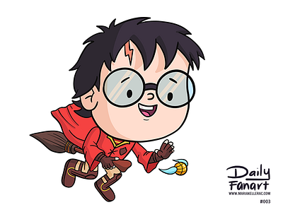 Harry Potter cartoon challenge character harry illustration magic mexico potter