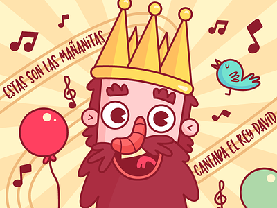 Mañanitas birthday cartoon character cumpleanos illustration kid king mananitas mexico reydavid
