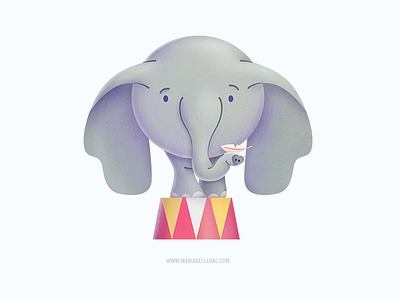 Dumbo 2019 animation characterart cute disney dumbo elephant fanart illustration mexico movies paint