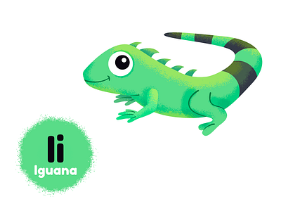I de iguana abc animal animals art book character characters colour cute draw drawing education illustration illustrator kids kidslit learning spanish vector vowels