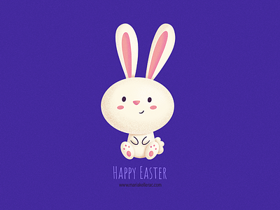 Happy Easter bunny cartoon characters children conejo cute easter illustration kidlitart kids mexico pascua procreate rabbit