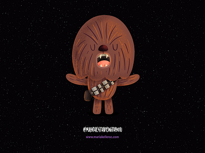 #maythe4thbewithyou cartoon characters chewbacca children cute fanart illustration kidlit kidlitart kids movies procreate starwars