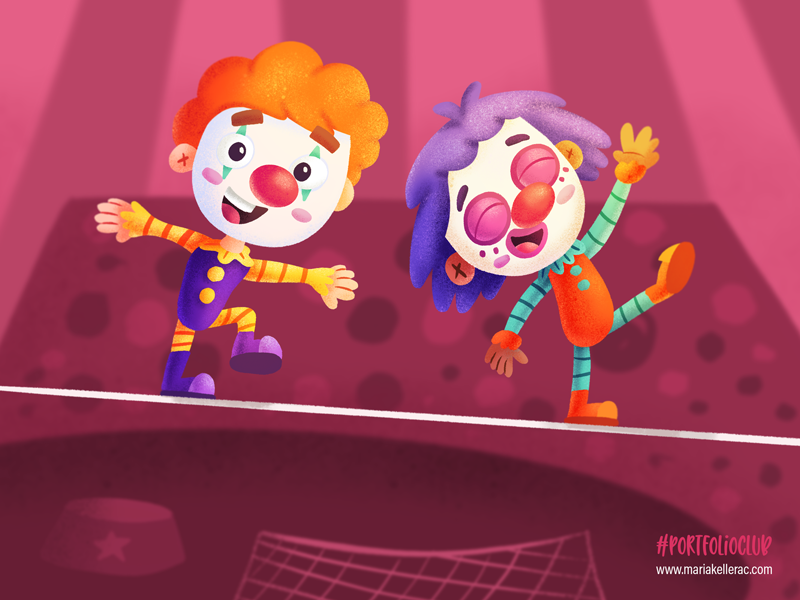 clowning around cartoon