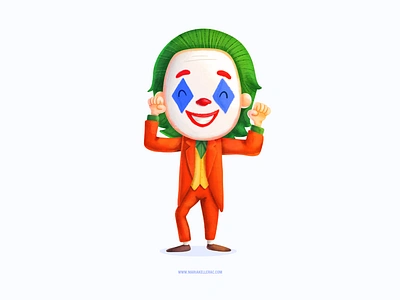 Joker 2019 cartoon character cute fanart happy illustration joker kids mexico procreate