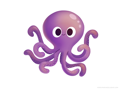 Octopus cartoon character children cute illustration ilustracion kidlitart kids mexico octopus procreate