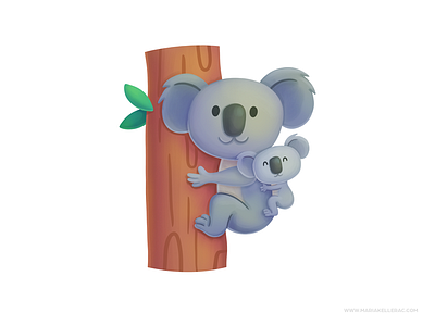 Koalas australia cartoon characters children cute illustration kidlitart kids koala mexico procreate